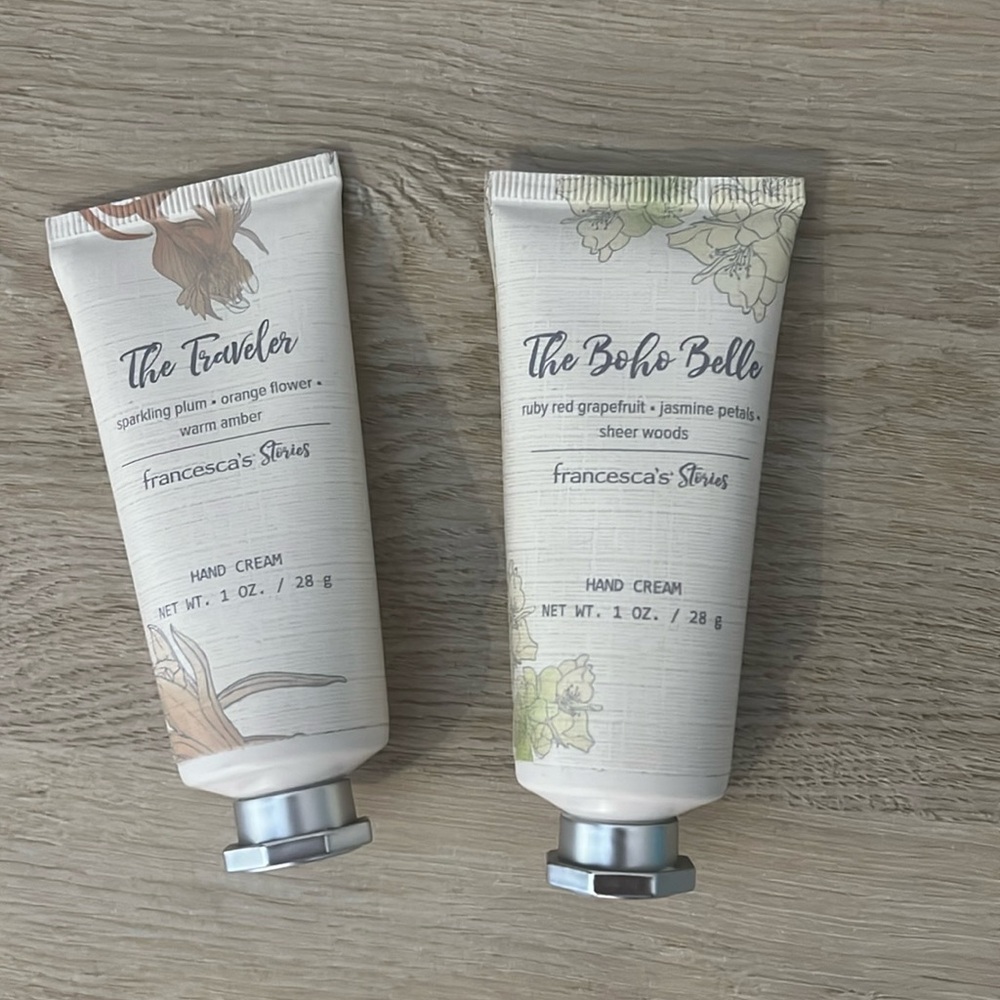 NEW sealed Francesca’s Hand Cream/ Travel Size Lotion set